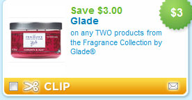 $3 Glade Fragrance Collection Coupon