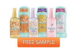 Degree Fine Fragrance freebie