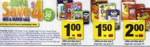 safeway buy 4 save 4 coupon matchups