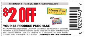 Martins produce coupon