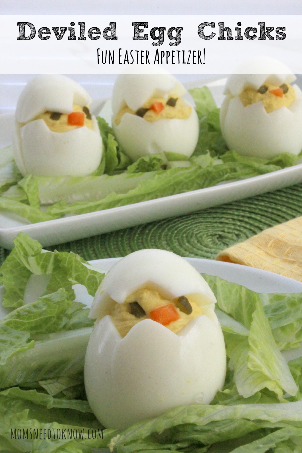 Deviled Egg Chicks - Fun Easter Appetizer