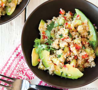 Quinoa, Red Pepper, and Cucumber Salad With Avocado and Lime | Moms ...