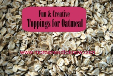 Fun and Creative Toppings For Oatmeal | Breakfast Ideas