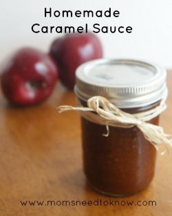 homemade caramel sauce