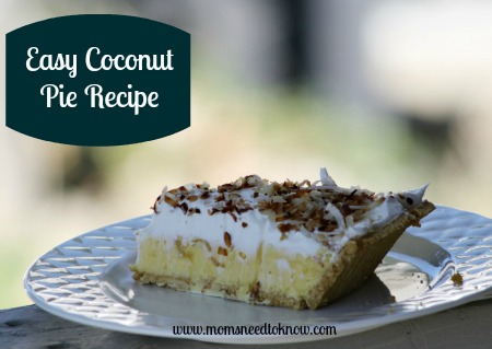 Easy Coconut Pie Recipe