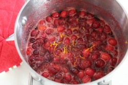 boiling cranberries