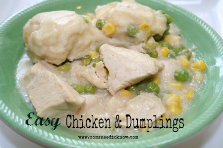 easy chicken and dumplings recipe