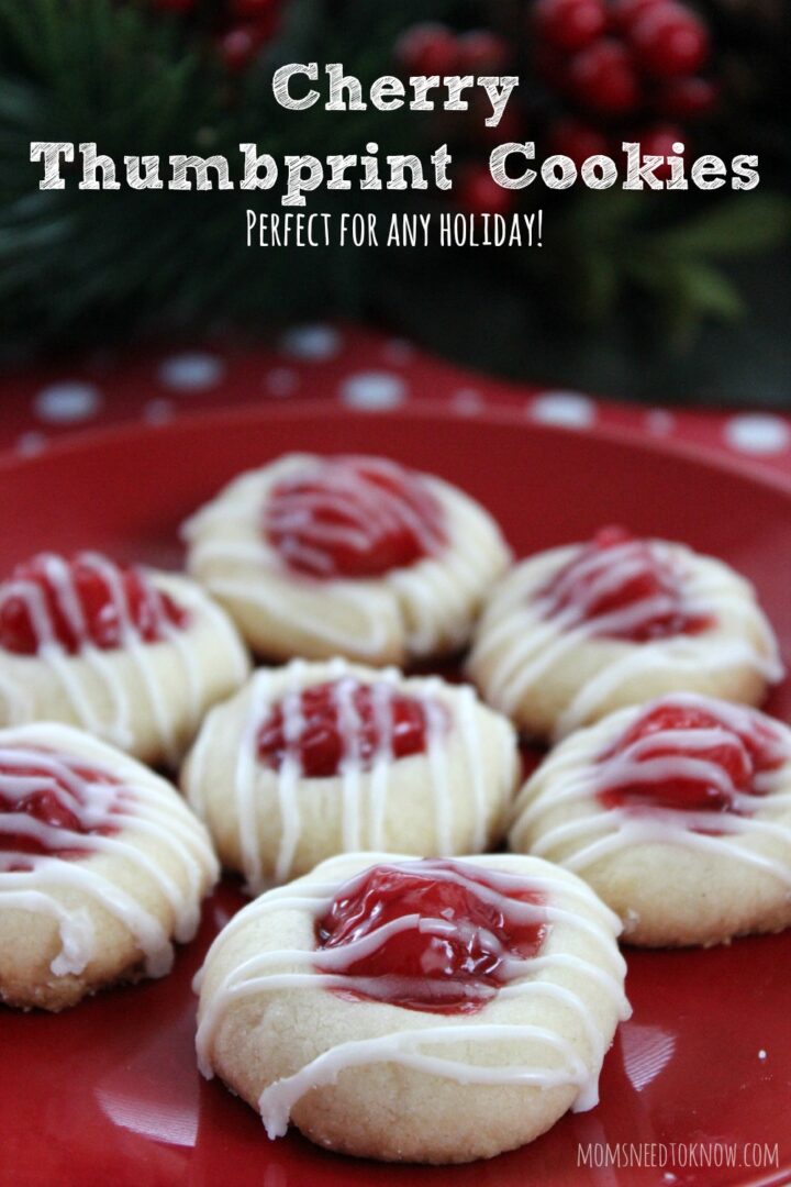 Cherry Thumbprint Cookie Recipe | Christmas Cookie Idea | Moms Need To ...