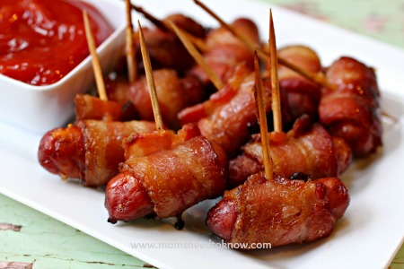 bacon wrapped smokies 2