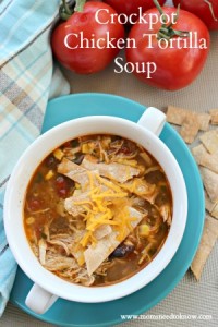 Another family favorite is this crockpot chicken tortilla soup recipe!