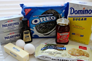 white chocolate cheesecake bars ingredients