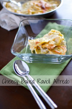 baked ravioli alfredo