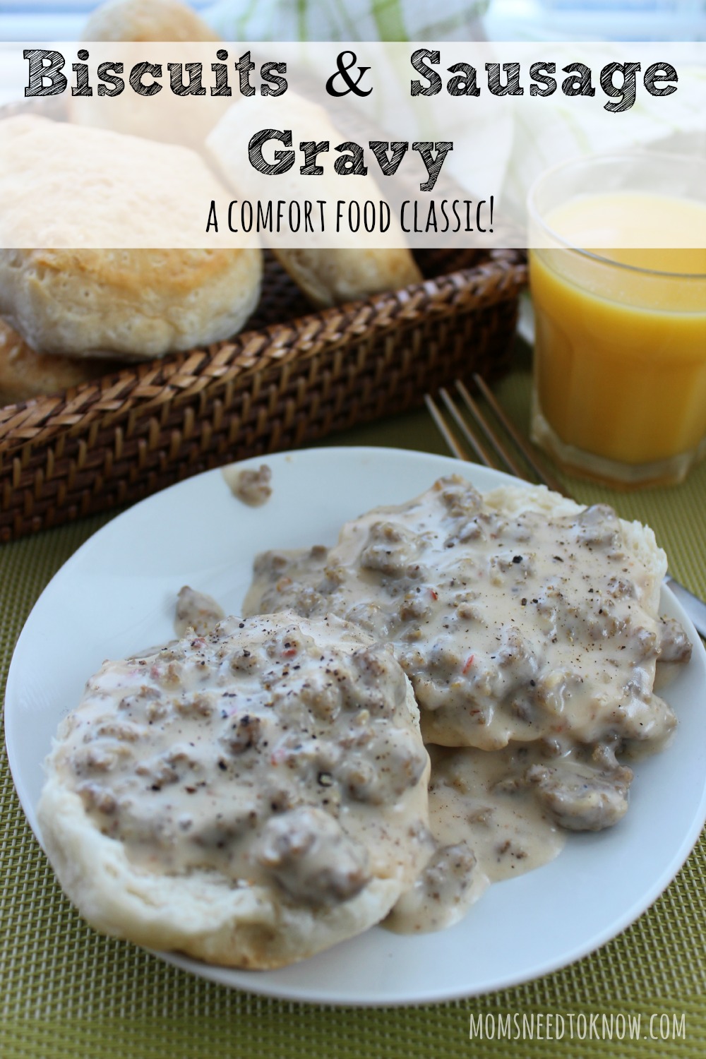 Biscuits and Sausage Gravy Recipe - A Comfort Food Classic