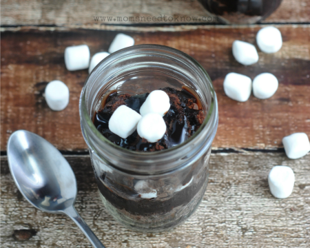 Brownie S'Mores In A Jar