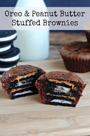 Brownies Recipe Stuffed With Oreos and Peanut Butter