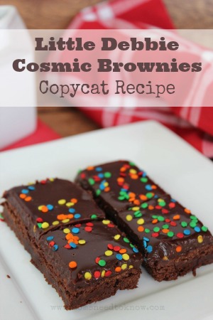 Copycat Little Debbie Cosmic Brownies Recipe