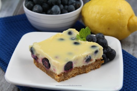 Lemon Blueberry Bars Recipe