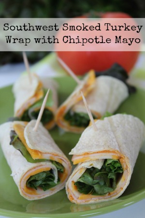 Southwest Smoked Turkey Wrap with Chipotle Mayonnaise