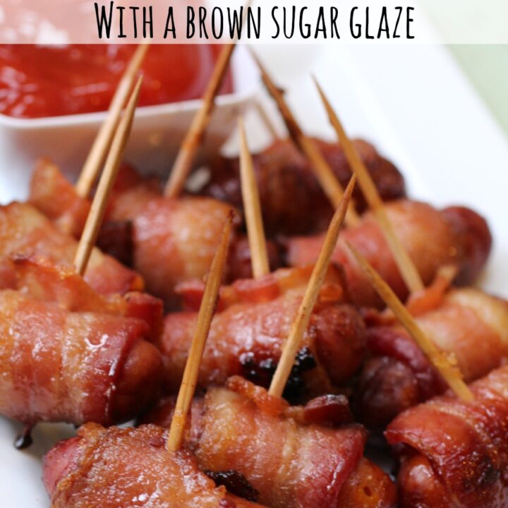 These bacon wrapped smokies are perfect for any party, or just a treat for your family! Be sure to make extra, because they will disappear fast!