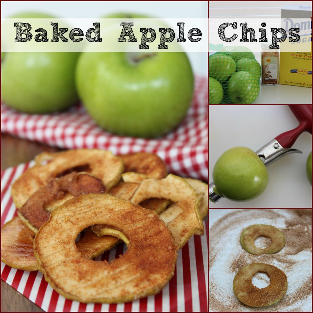 Baked Apple Chips collage