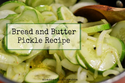 Bread and Butter Pickle Recipe