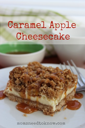 Easy Caramel Apple Cheesecake Bars Recipe