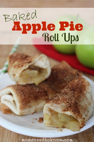 Baked Apple Pie Roll Ups