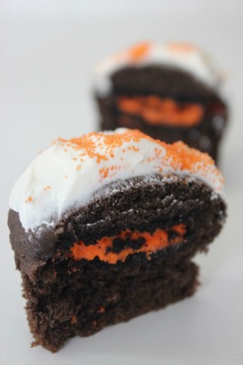 oreo cupcake open