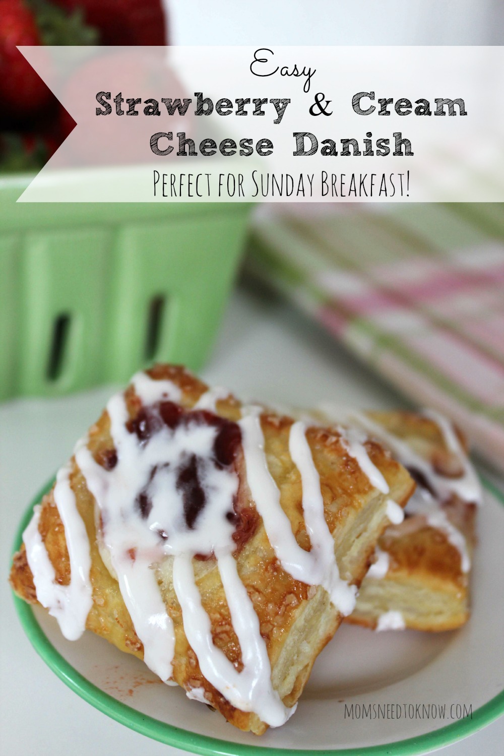 Easy Strawberry Cream Cheese Danish