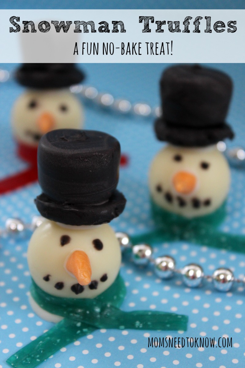 Snowman Truffles recipe