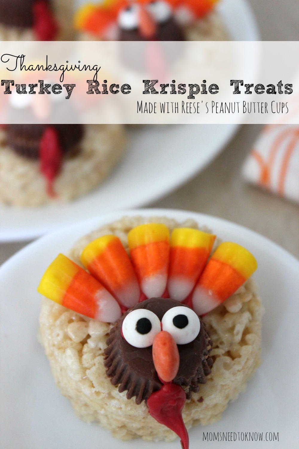 Thanksgiving Turkey Rice Krispie Treats