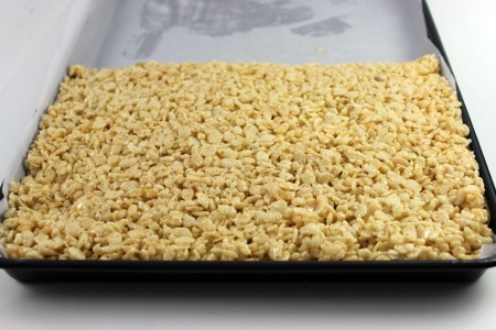 Turkey Rice Krispie Treats process