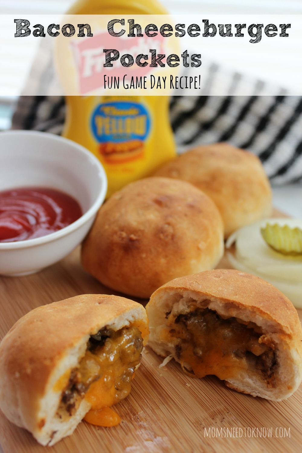 Bacon Cheeseburger Pockets - Fun Game Day Recipe