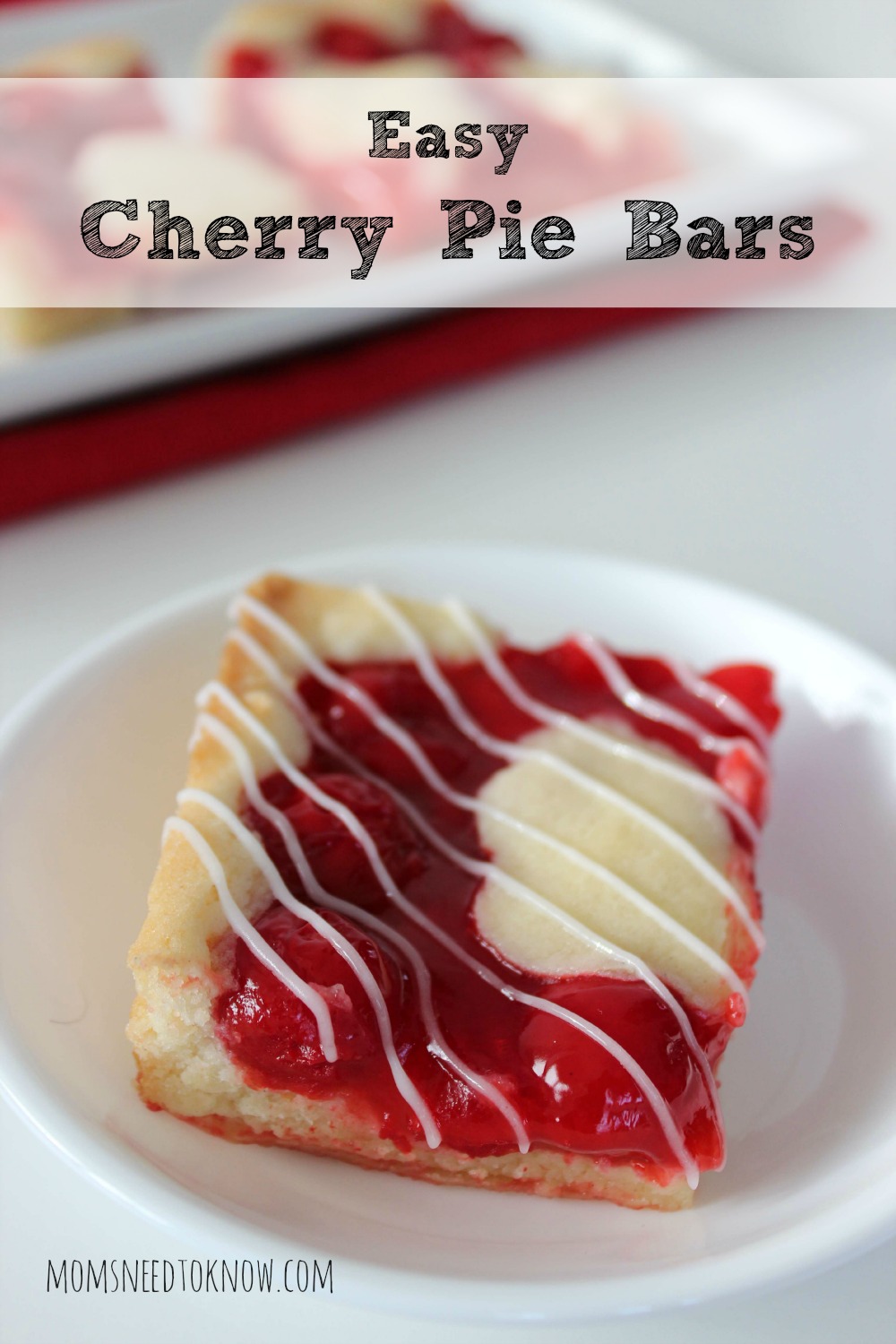 Easy Cherry Pie Bars Recipe