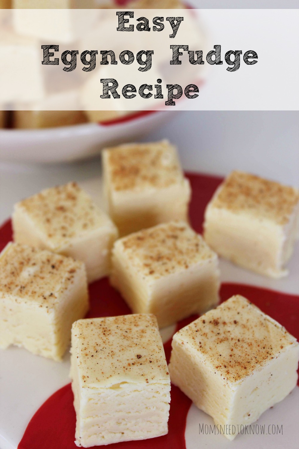 Easy Eggnog Fudge Recipe