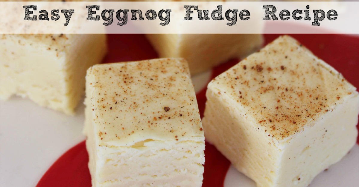 Eggnog Fudge Recipe FB