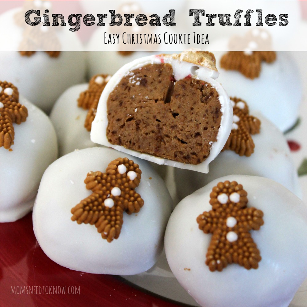 Gingerbread Truffles Easy Christmas Cookie Idea sq