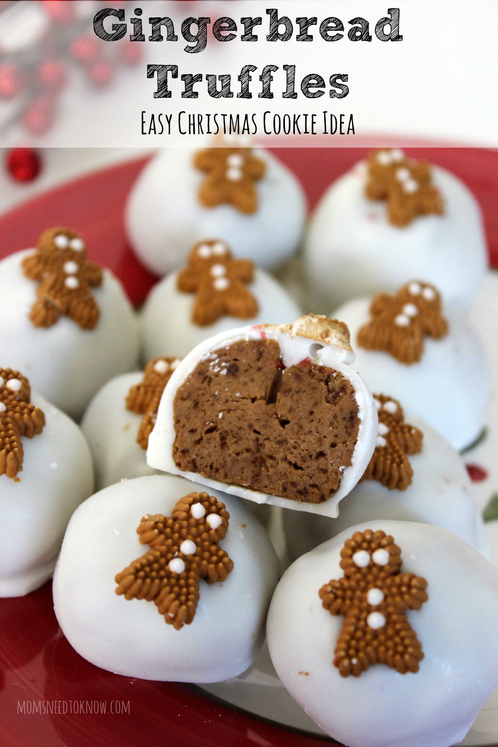 Gingerbread Truffles Easy Christmas Cookie Idea