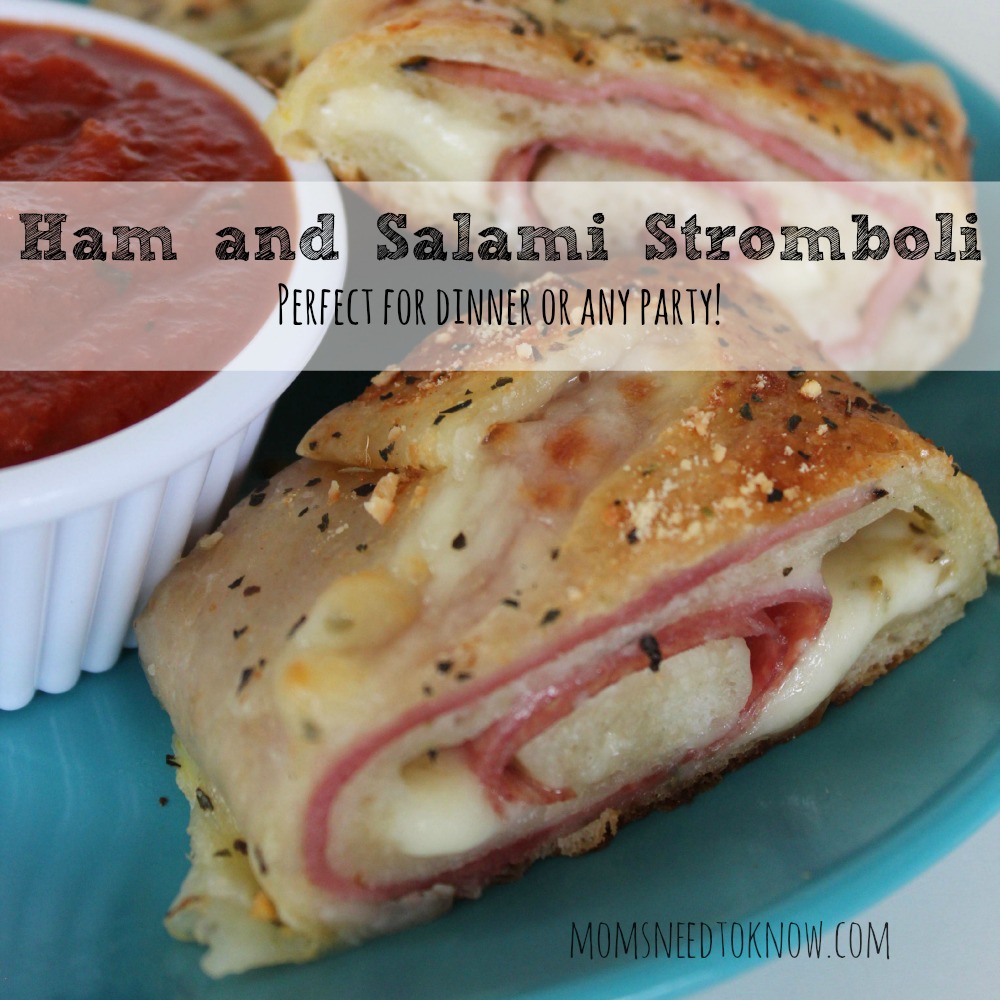 Ham and Salami Stromboli sq