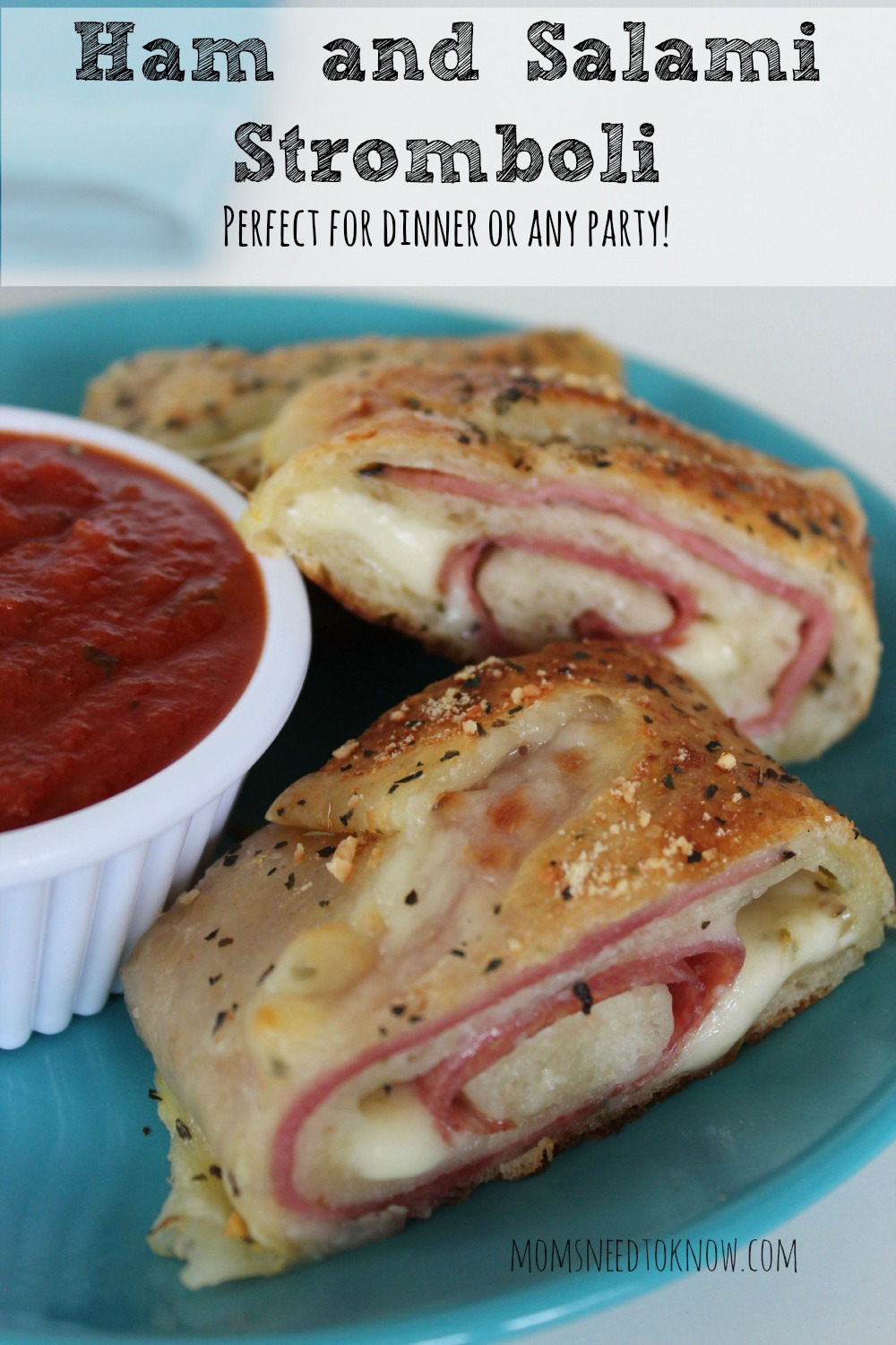 Ham and Salami Stromboli