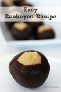 My son is always begging me to make these buckeyes.  They are another perfect example of sweet & salty pairing up to make something delicious!