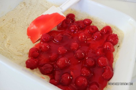 easy cherry pie bars process1