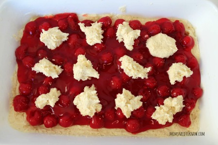 easy cherry pie bars process2