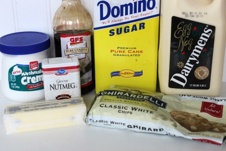 eggnog fudge recipe ingredients