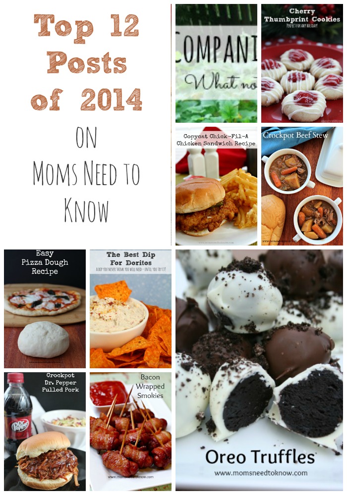 Top 12 Posts on Moms Need To Know for 2014