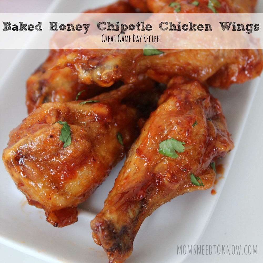 Baked Honey Chipotle Chicken Wings sq