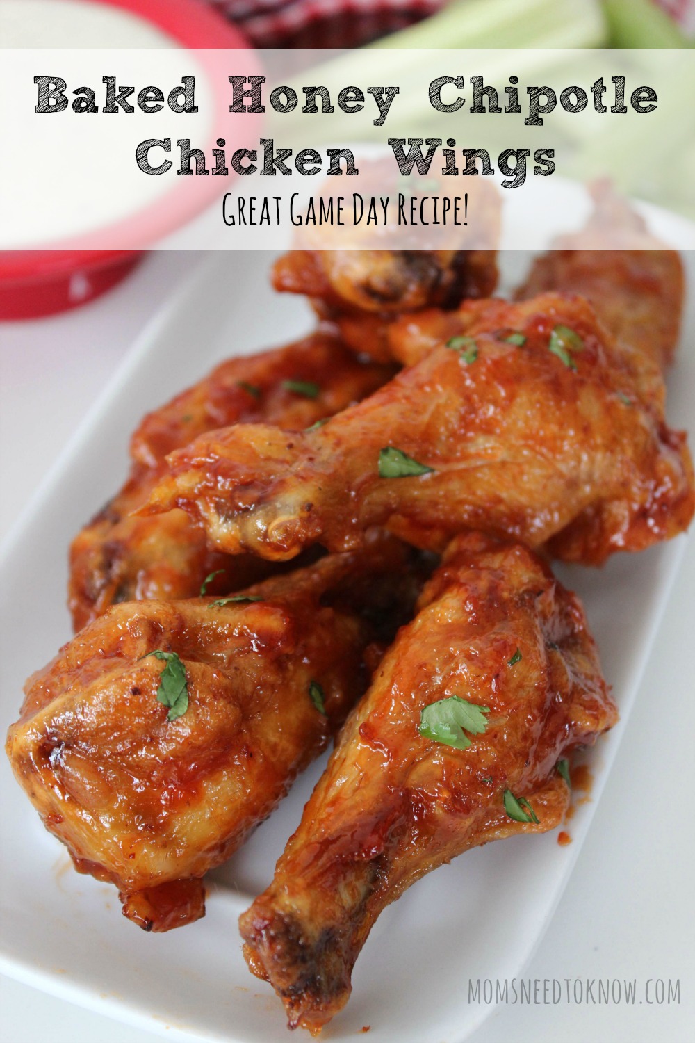 Making chicken wings in the oven is a way to have lots of flavor, with less fat. These baked honey chipotle chicken wings are great for any party!