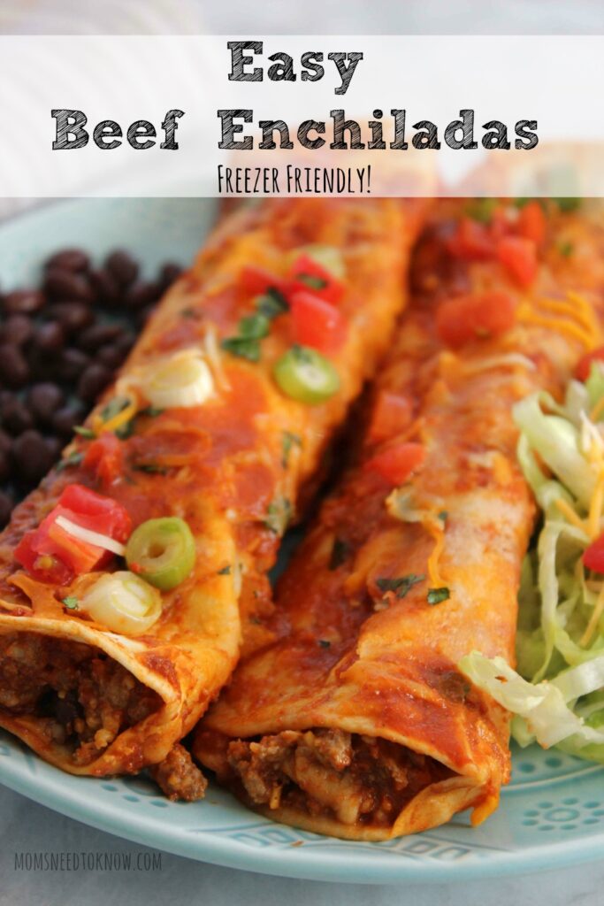 Easy Beef Enchiladas Freezer Friendly Meal! Moms Need To Know