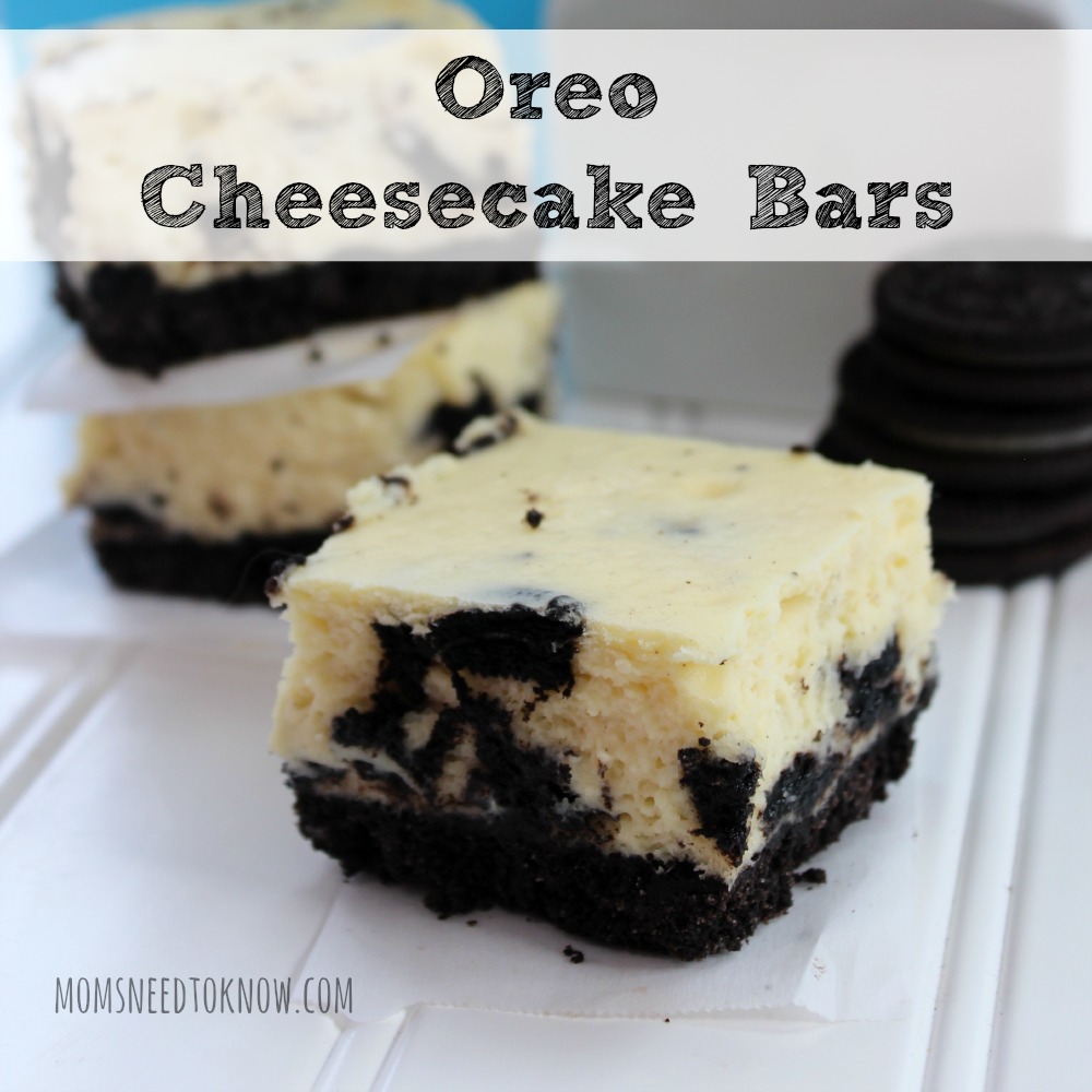 Oreo Cheesecake Bars sq