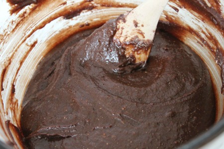 Cherry Cheesecake Brownies process